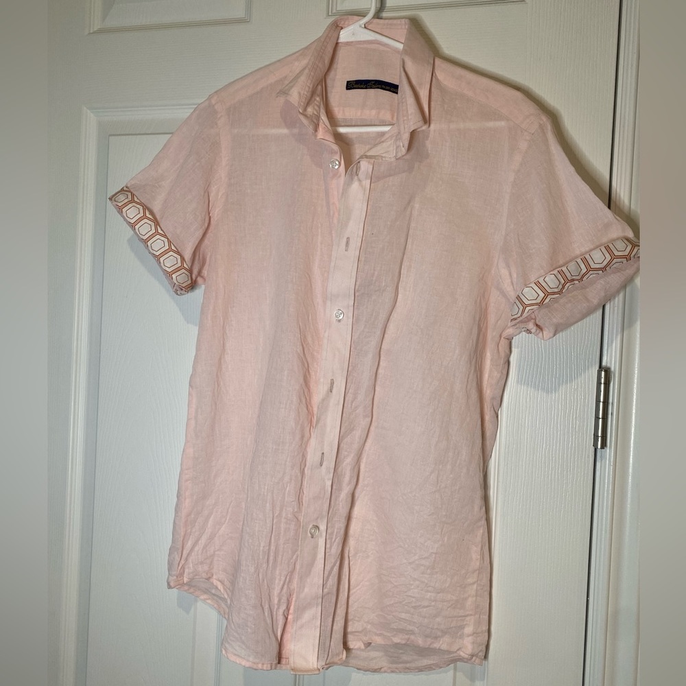 Bespoke Tailors Men’s shirt light orange size Large